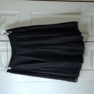 Banana Republic Black Plead Skirt Sz 8P